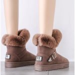 Vanessas Women's Winter Snow Boots Woman Short Plush Ankle Boots