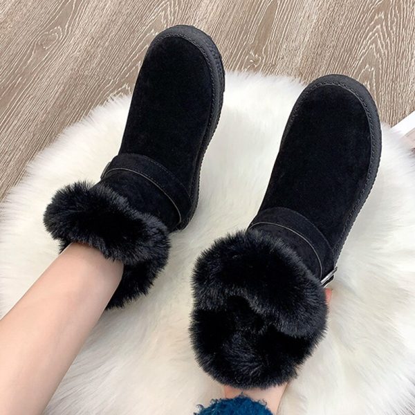 Vanessas Women's Winter Snow Boots Woman Short Plush Ankle Boots