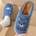 Vanessas Women's Winter Thick Soled Cotton Slippers Non-slip Comfortable Slippers