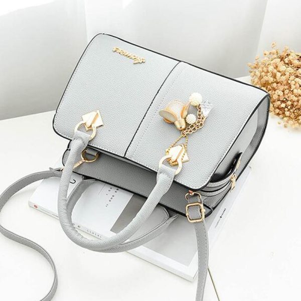 Women hardware ornaments solid totes handbag high quality lady party purse casual crossbody messenger shoulder bags