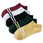 5 Pair Spring Summer Unisex Striped Socks 6 Colors