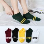 5 Pair Spring Summer Unisex Striped Socks 6 Colors