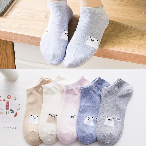 Vanessa's Cartoon Animal Women's Socks - Pack of 5 Pairs