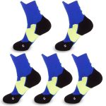 5 Pairs Pack Sports Socks Men Professional Basketball Running Towel Bottom Anti-Slip Socks