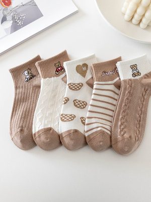 5Pair-Spring-Summer-New-Short-Love-Cartoon-Toy-Bear-Sweat-Absorbing-Khaki-Animal-Female-Boat-Socks-1.jpg