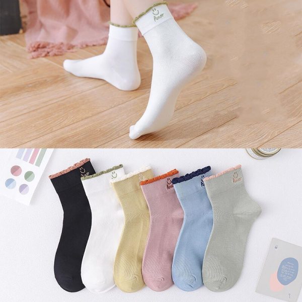 5Pairs/Lot Summer Korea Cartoon Animal Cotton Ankle Socks Women's Socks