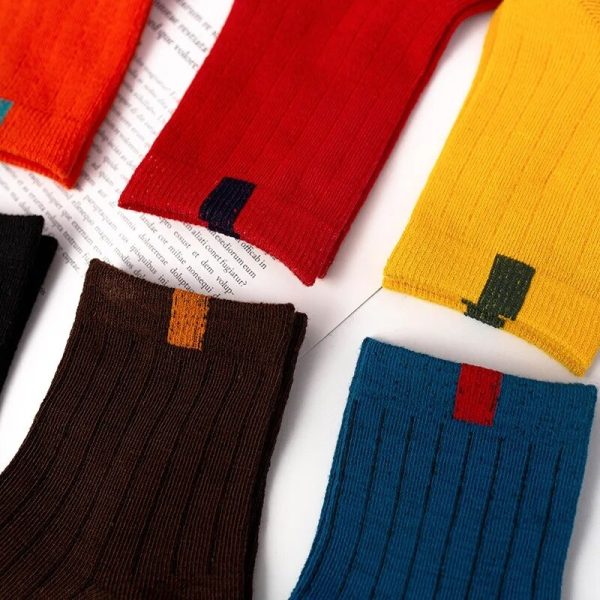 Vanessa's Winter Warm Low Top Socks Cute Set Men's Japanese Style Socks 5 Pairs