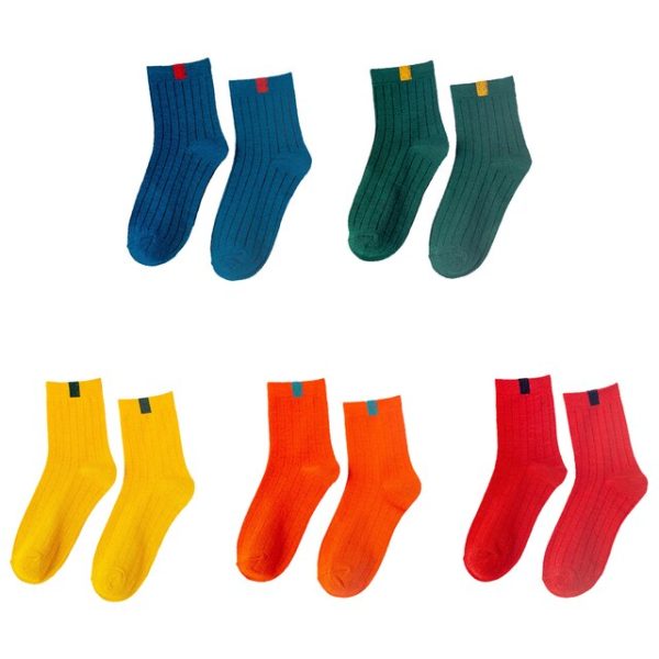 Vanessa's Winter Warm Low Top Socks Cute Set Men's Japanese Style Socks 5 Pairs