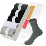 High Quality Men Cotton Socks New Casual Business Breathable Man Long Sock - 5 Pairs Pack