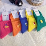 Vanessa's Colorful Cartoon Winter Cotton Unisex Socks with Creative Fashion Vine Graffiti - Pack of 5 Pairs
