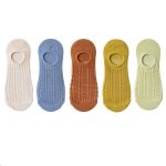 Vanessa's Non-Slip Invisible Women's Boat Socks - 5 Pairs Summer Collection