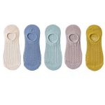 Vanessa's Non-Slip Invisible Women's Boat Socks - 5 Pairs Summer Collection