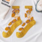 Japanese Korea Style Casual Creative Transparent Crystal Silk Socks