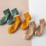 Vanessa's Cute Lace Ruffle Socks for Women, Korean Style Frilly Socks