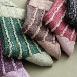 Ladies Cute Korean Version Of The Gold And Silver Silk Strips College Socks