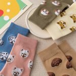 Cute Cartoon Dog Middle Tube Socks, Japanese Creative Female Socks