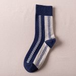 New Striped Color Matching Leisure College Wind Ladies Socks