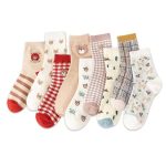 Vanessa's Kawaii Bear Cartoon Women's Socks - Japanese & Korean Style