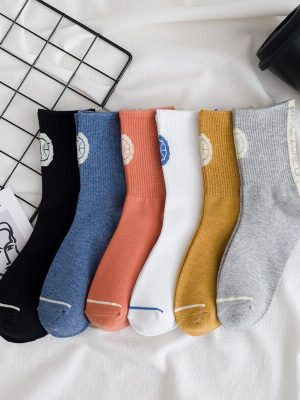 Women Letter Vintage Patterned Harajuku Cool Socks