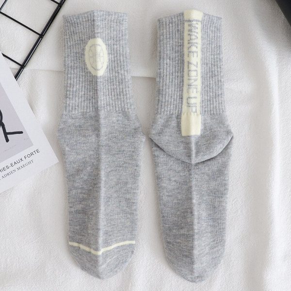 Women Letter Vintage Patterned Harajuku Cool Socks