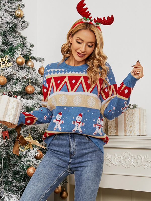 Christmas Snowflake Pullover Sweater Women