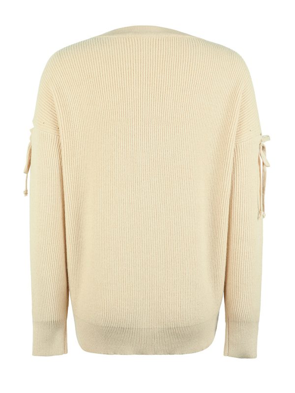 Spring Autumn Loose Round Neck Sweater Women