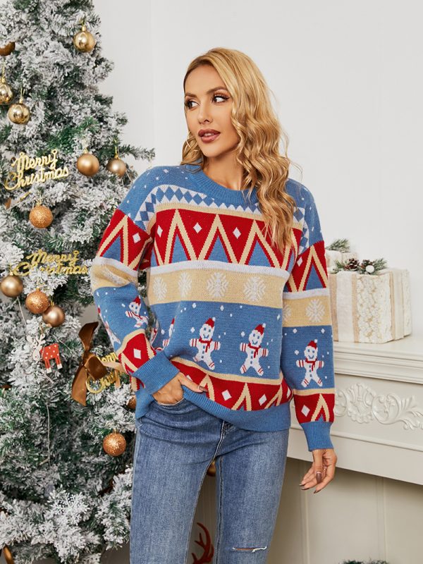 Christmas Snowflake Pullover Sweater Women