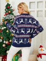 Christmas Deer Jacquard Sweater Women