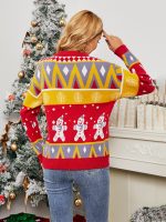 Christmas Snowman Women - Autumn Winter Pullover Christmas Snowflake Sweate