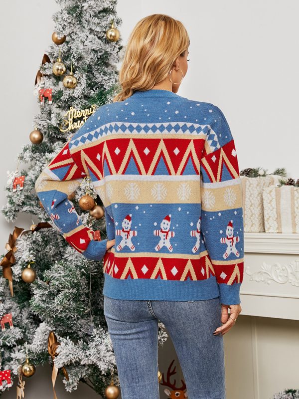 Christmas Snowflake Pullover Sweater Women