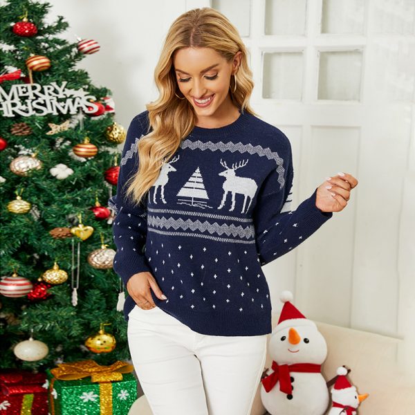 Christmas Deer Jacquard Sweater