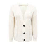 Thick Thread Cable Knit Sweater Women Cardigan Coat