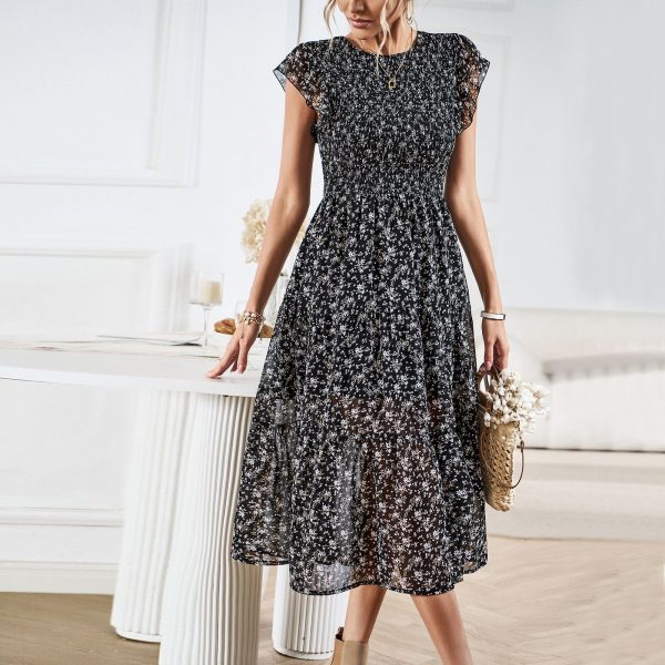 Elegant Floral Dress - Summer