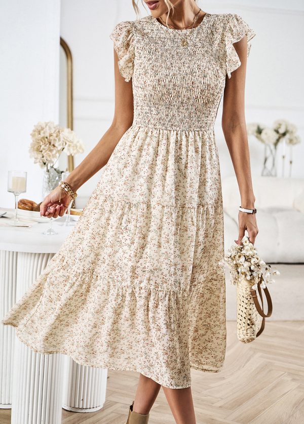 Elegant Floral Dress - Summer