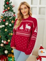 Christmas Deer Jacquard Sweater