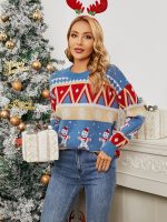 Christmas Snowflake Pullover Sweater Women