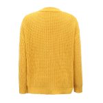 Thick Thread Cable Knit Sweater Women Cardigan Coat