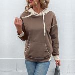 Long Sleeve Color-Matching Autumn Sweater