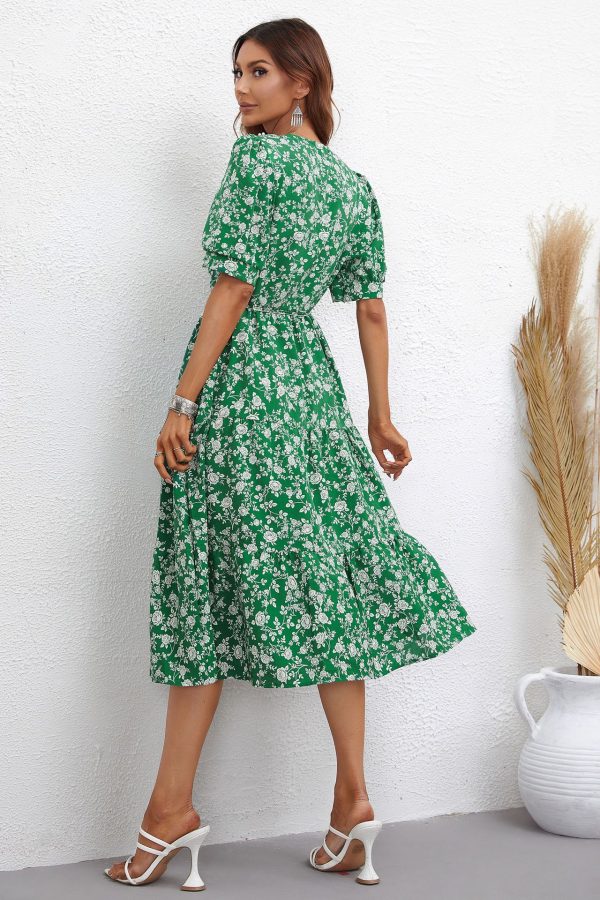 Best Short Sleeve Printed Women's Dress