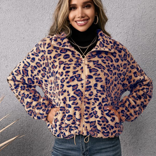 Leopard Print Furry Jacket