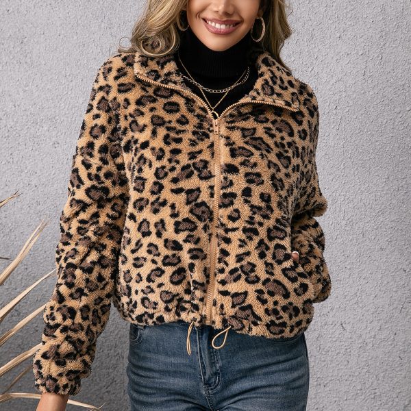 Leopard Print Furry Jacket