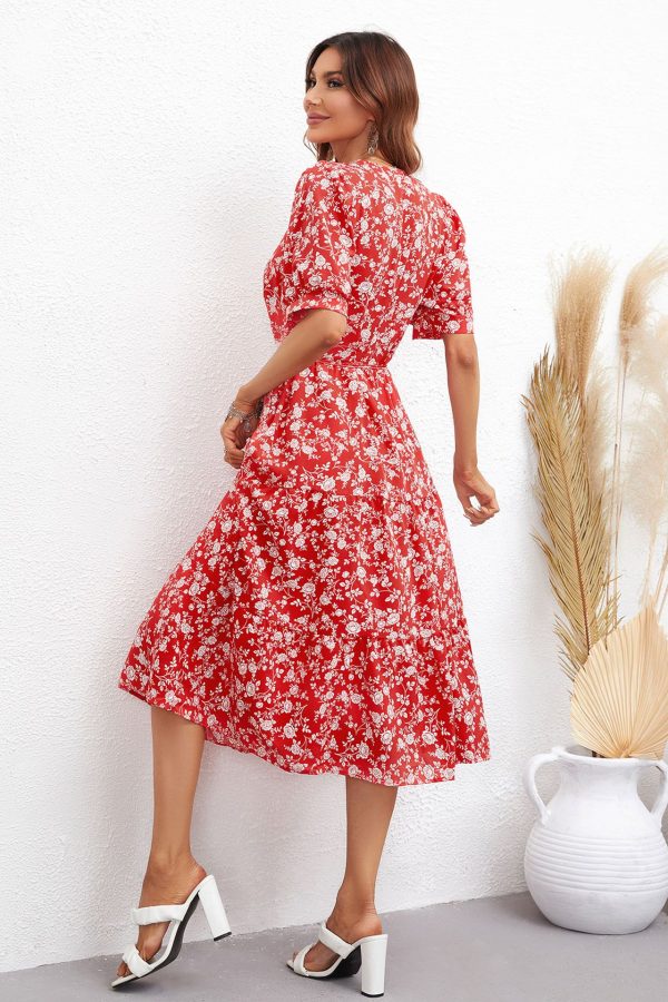 Best Short Sleeve Printed Women's Dress