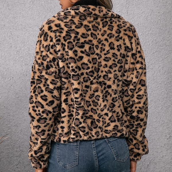 Leopard Print Furry Jacket