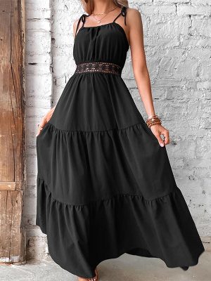 Black Camisole Maxi Dress