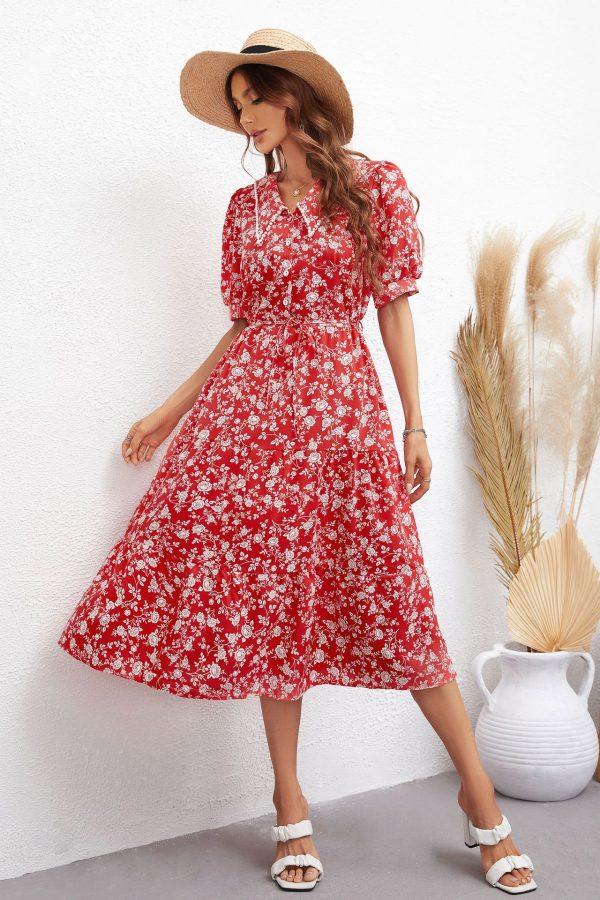 Best Short Sleeve Printed Women's Dress