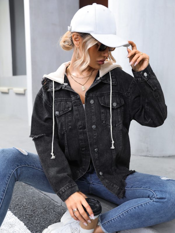 Hooded Denim Jacket