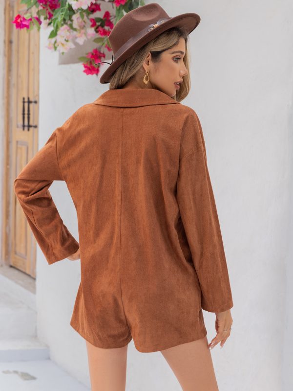 Stylish Fall Long Romper Jacket