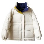 Color Stitching Puffer Jacket
