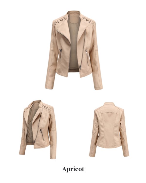 Spring/Autumn Women's Leather Jacket for Effortless Style