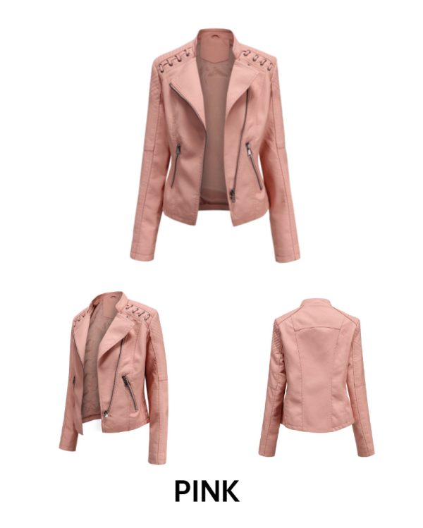 Spring/Autumn Women's Leather Jacket for Effortless Style